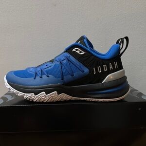 Kids Blue and Black Sneakers